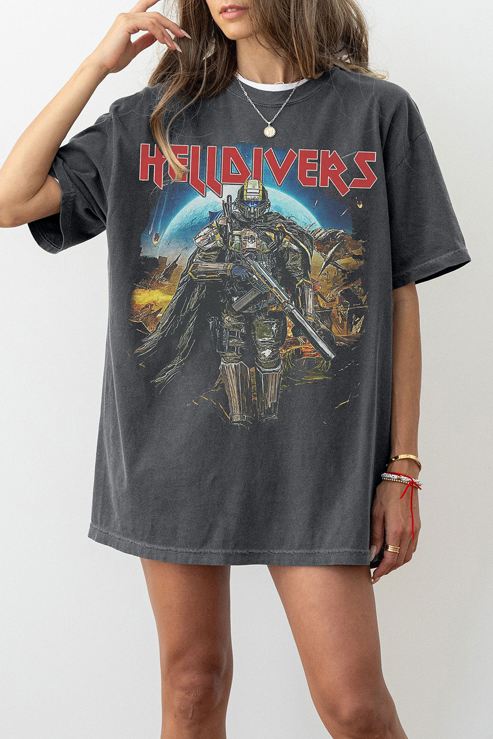 Helldivers 2 Skull Tee For Women