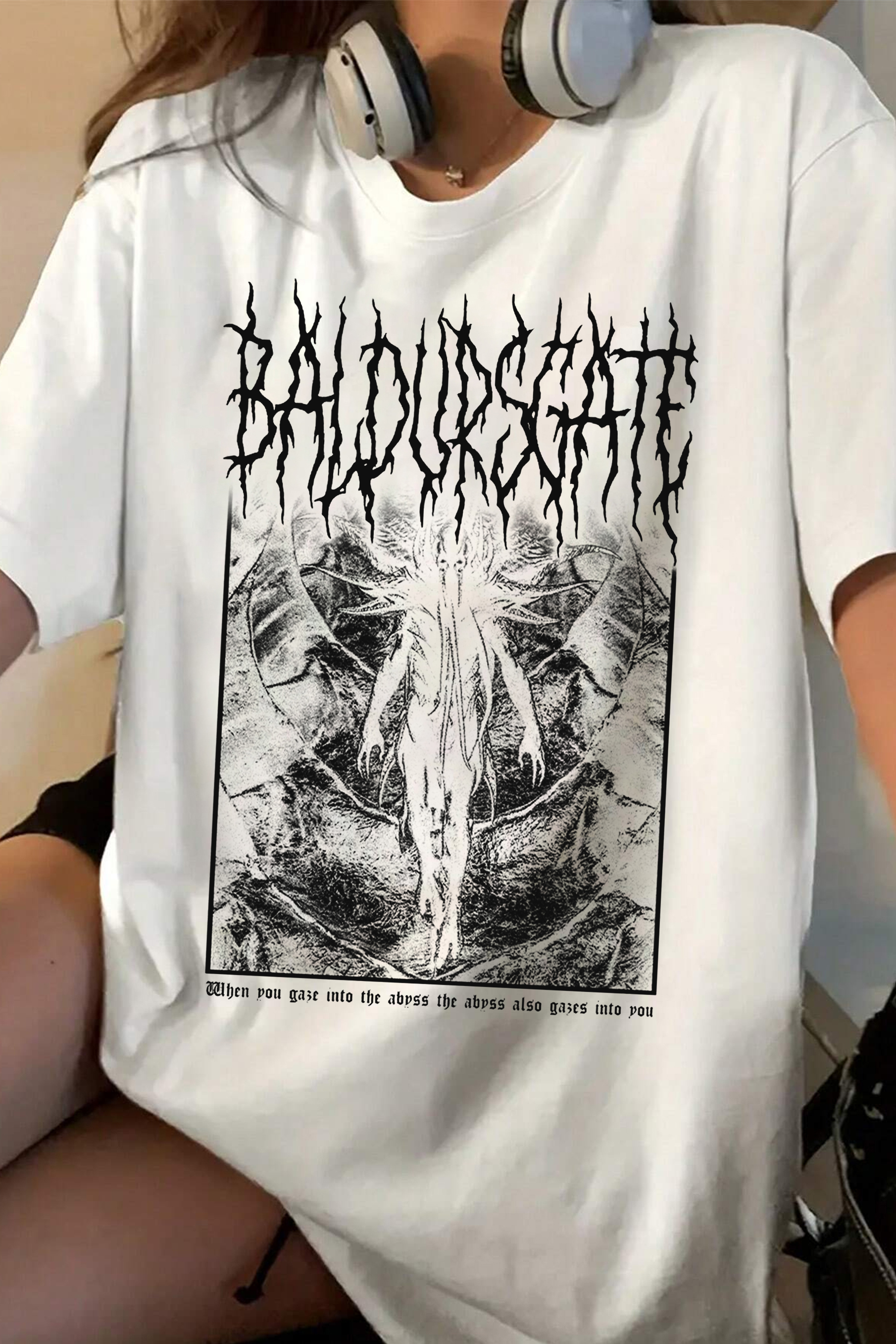 Baldurs Gate 3 Metal Mindflayer Tee For Women