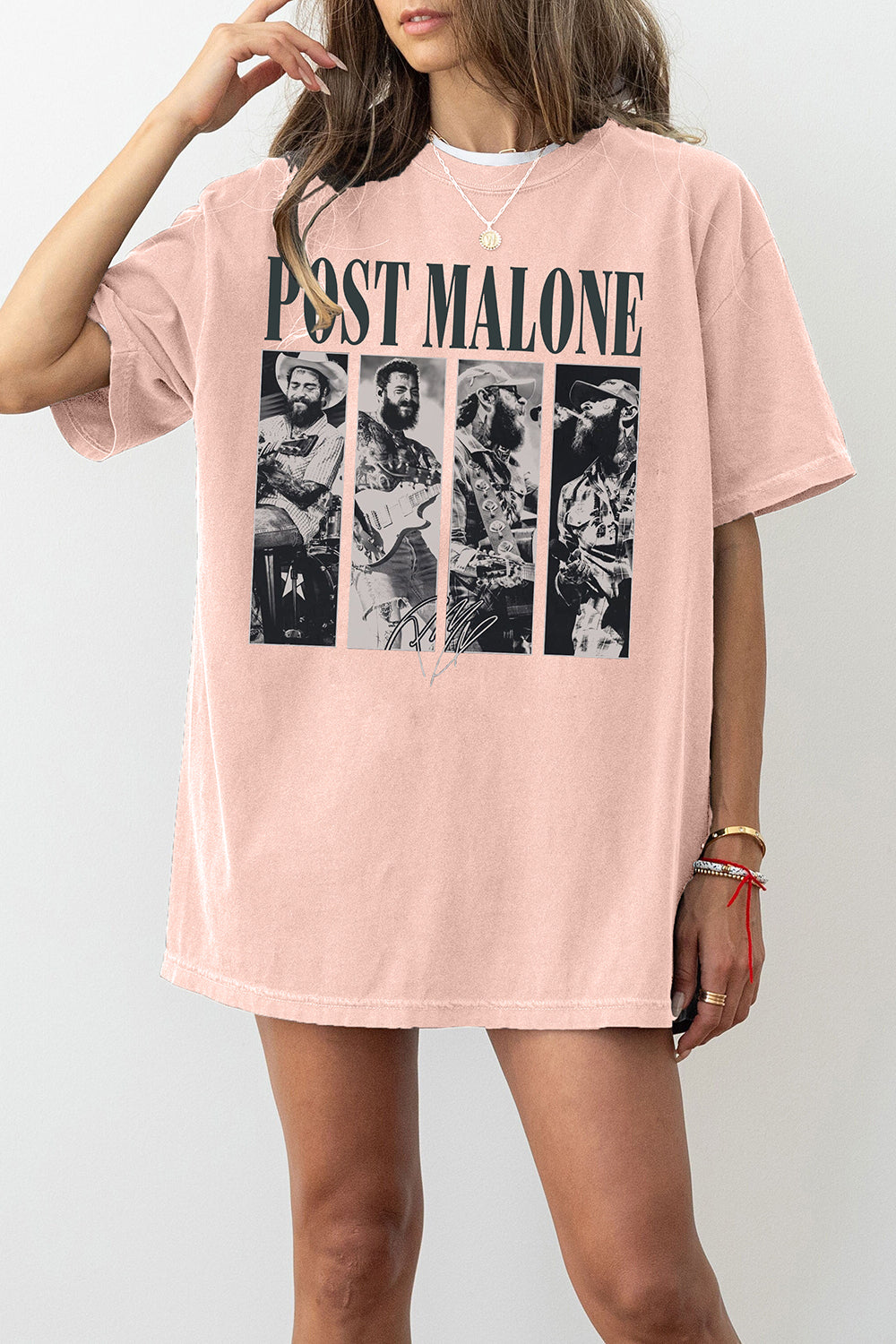 Vintage Posty Malone Music The Album Graphic Tee For Women
