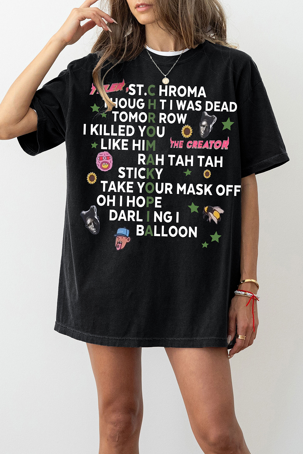 Trendy Tyler The Creator Chromakopia Tee For Women