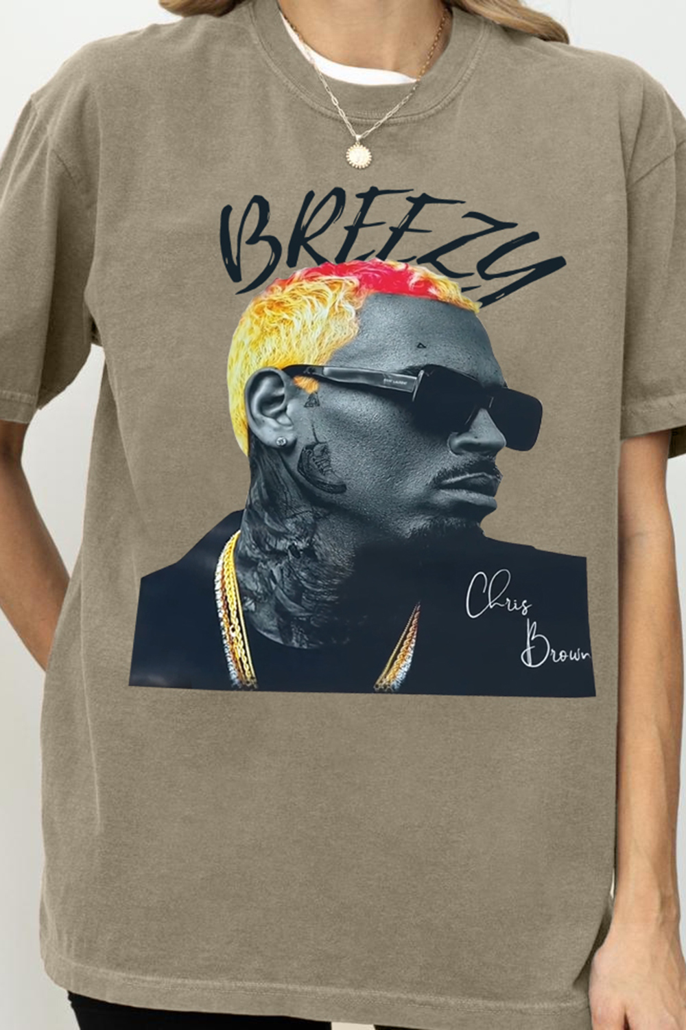 Breezy Album Chris Brown Tee For Women