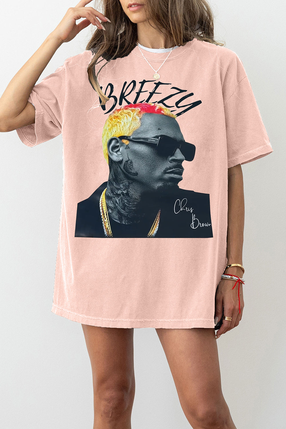 Breezy Album Chris Brown Tee For Women