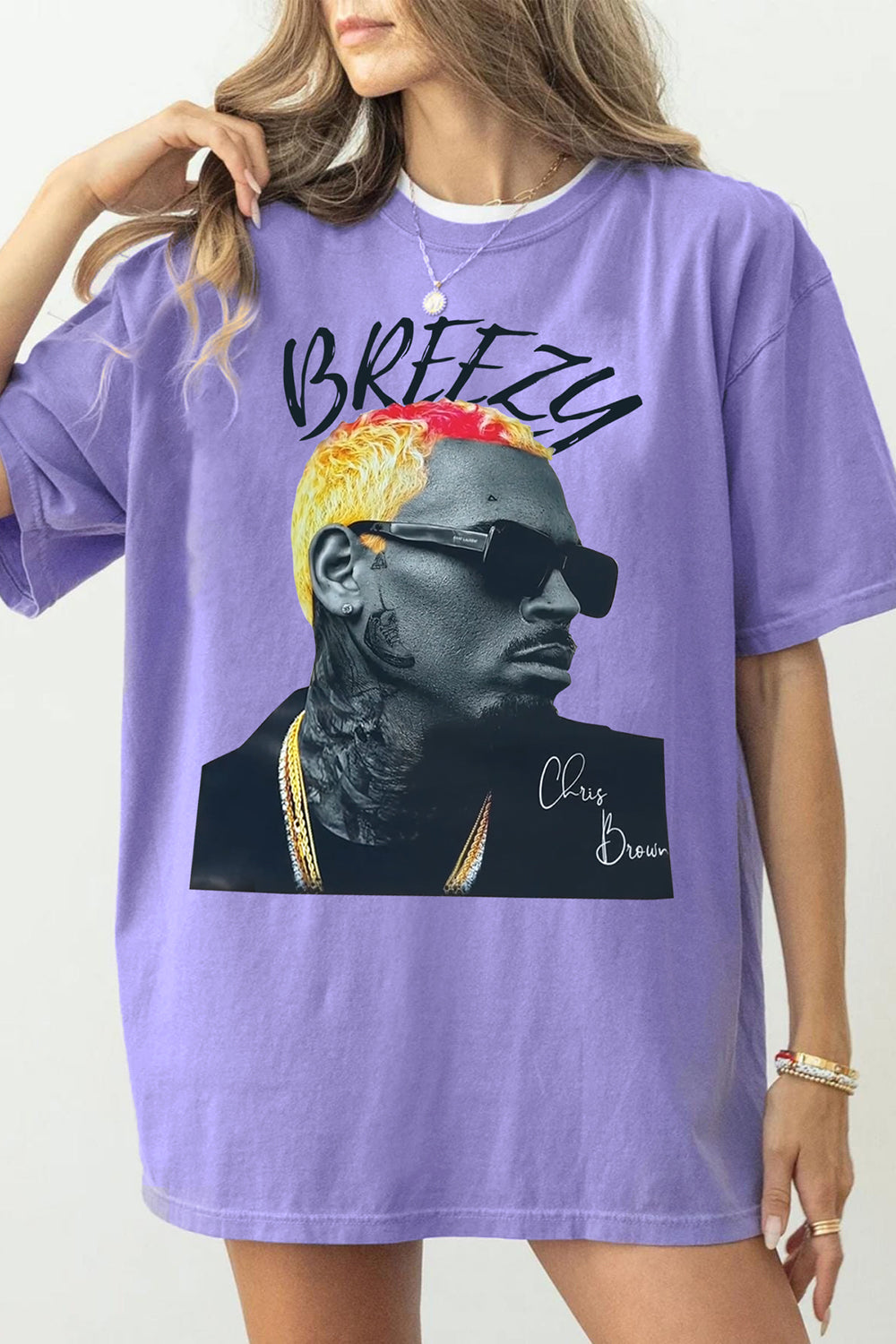 Breezy Album Chris Brown Tee For Women