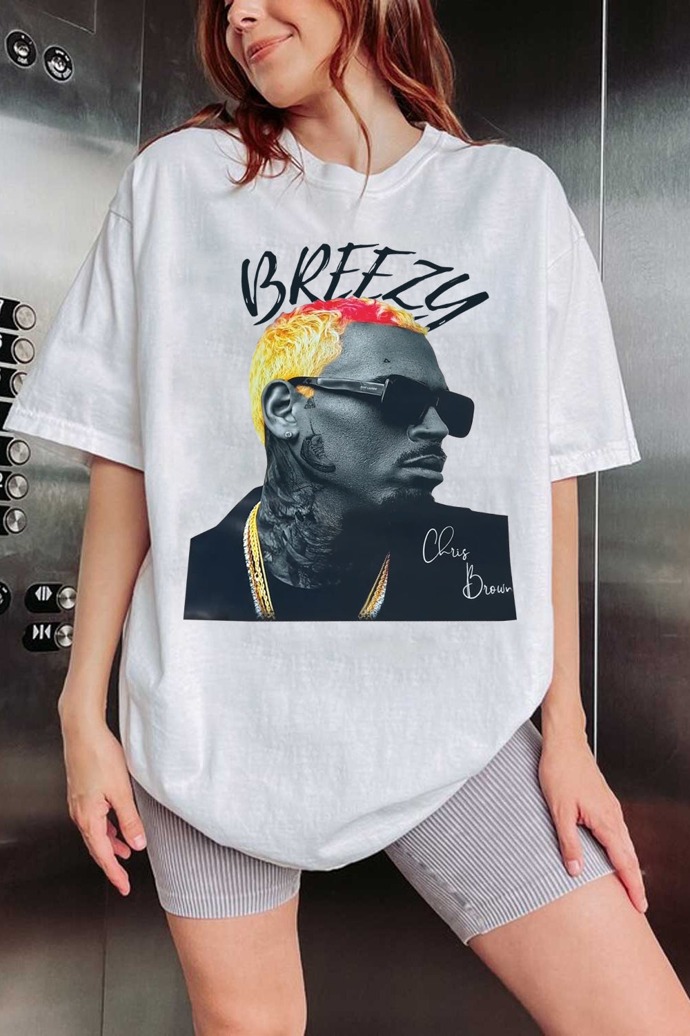 Breezy Album Chris Brown Tee For Women