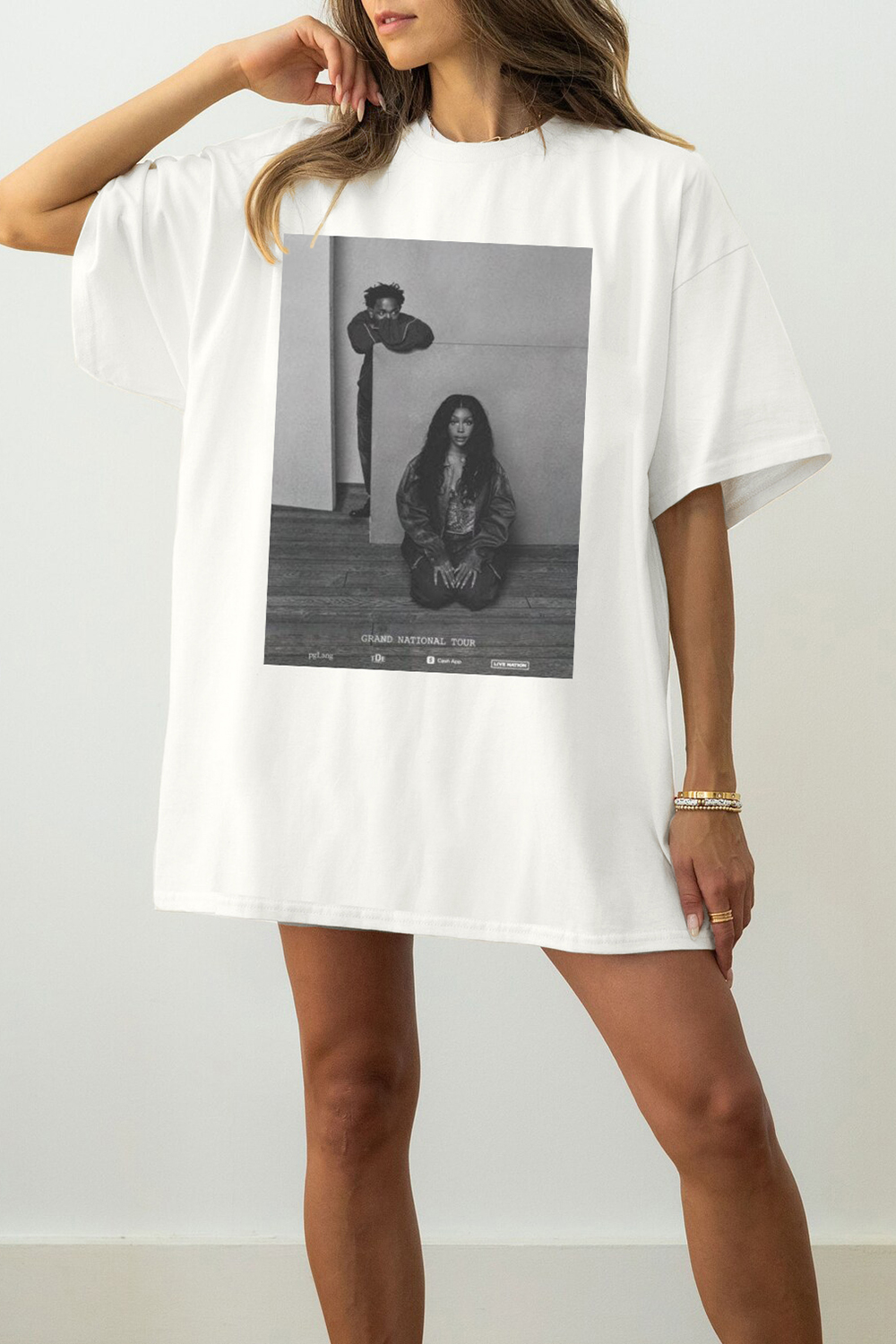 Grand National Tour Merch Kendrick Lamar SZA Tee For Women