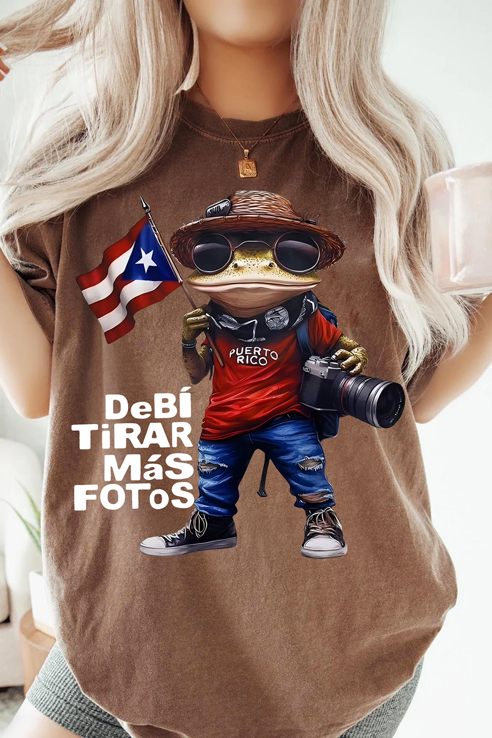 Debi Tirar Mas Fotos Bad Bunny Frog Tee For Women