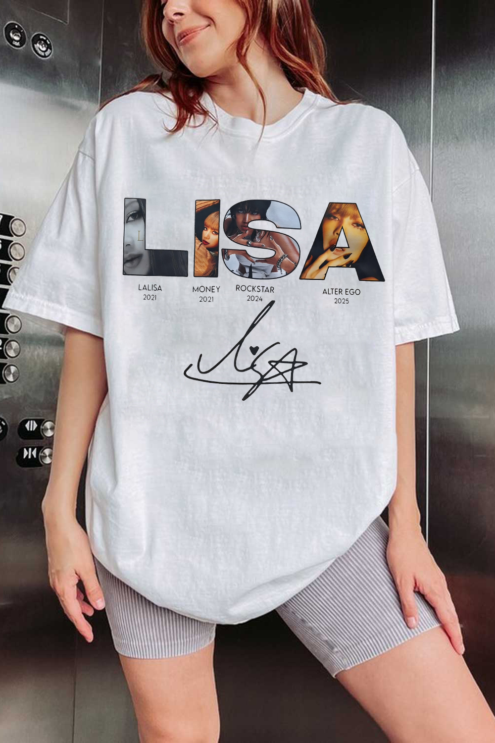 Lisa Blackpink Alterego Album Tee For Women