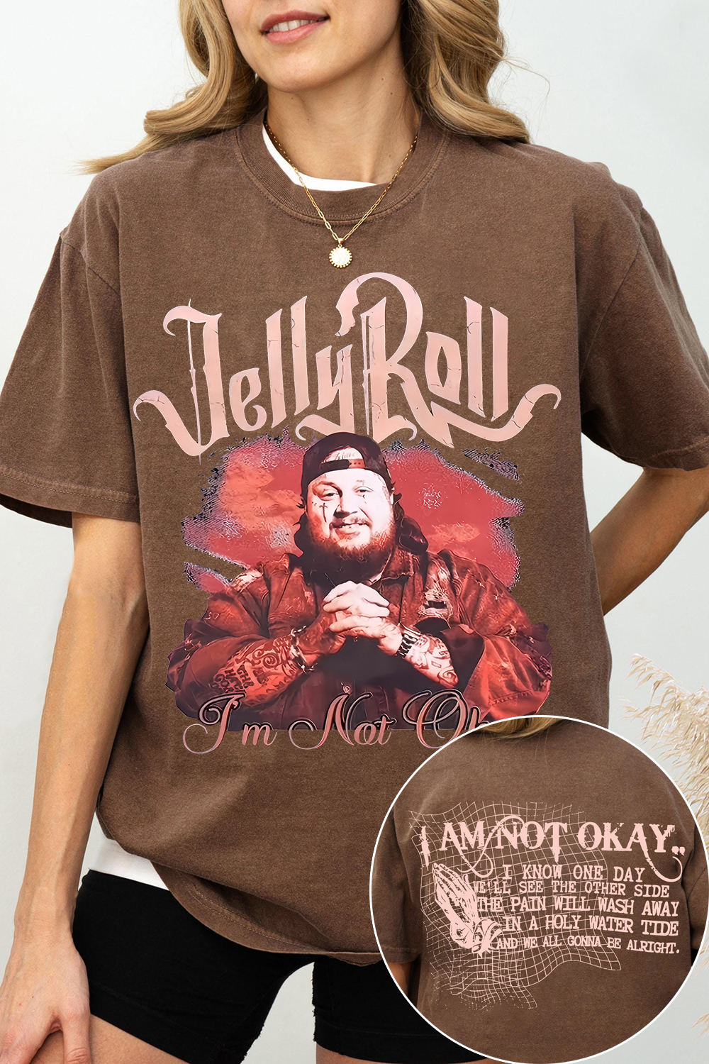 Jelly Roll I am Not Okay Graphic Tee For Women