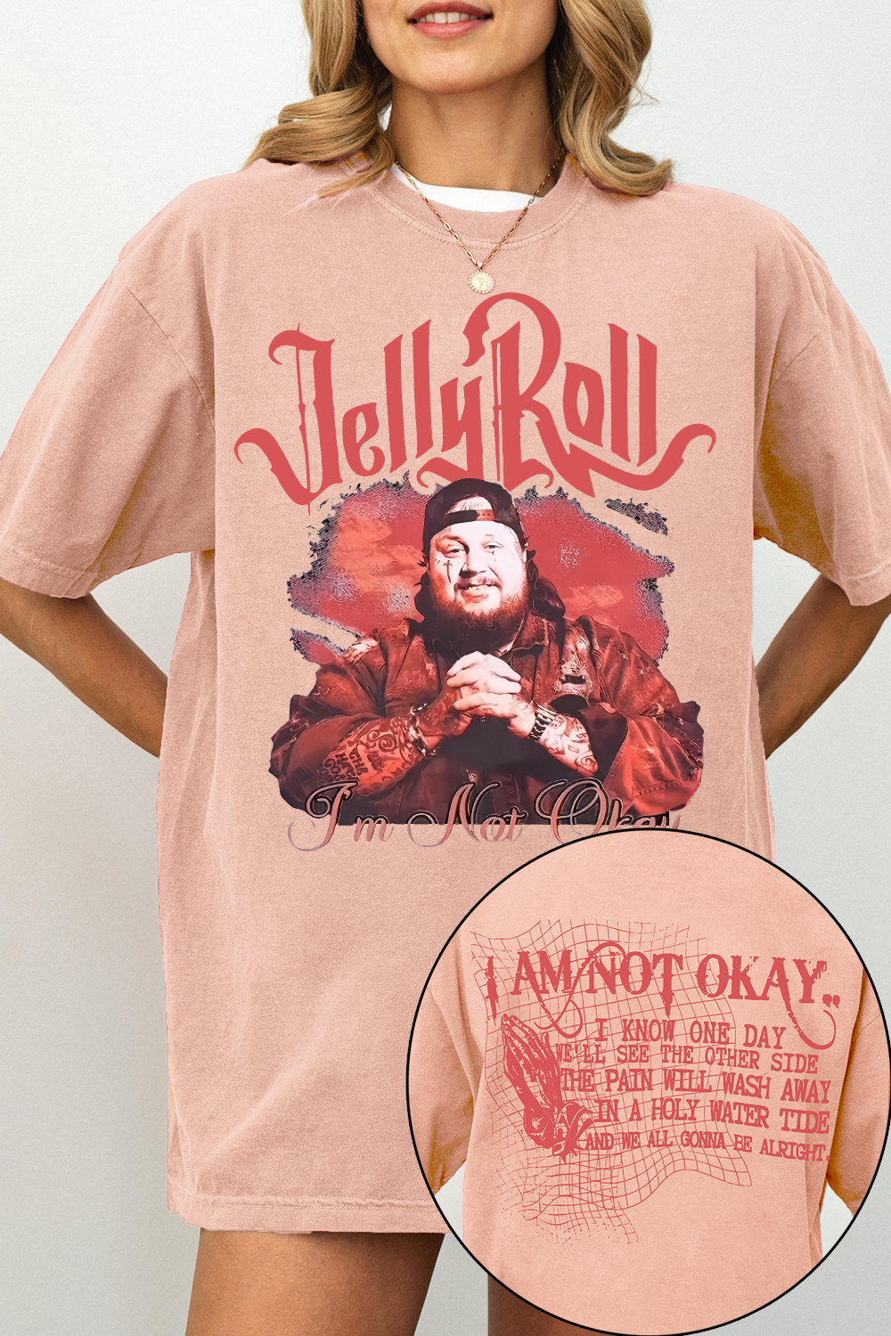 Jelly Roll I am Not Okay Graphic Tee For Women