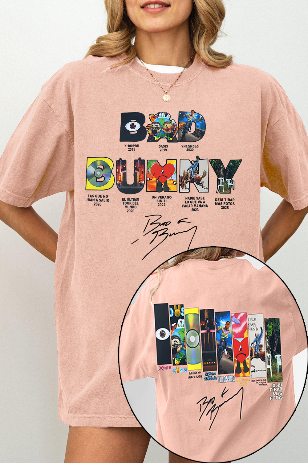 Bad Bunny Concert DTML Album Tee For Women