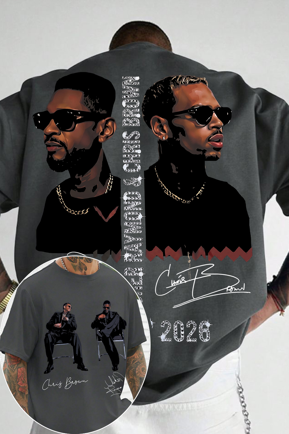 CB & Usher Concert Tee