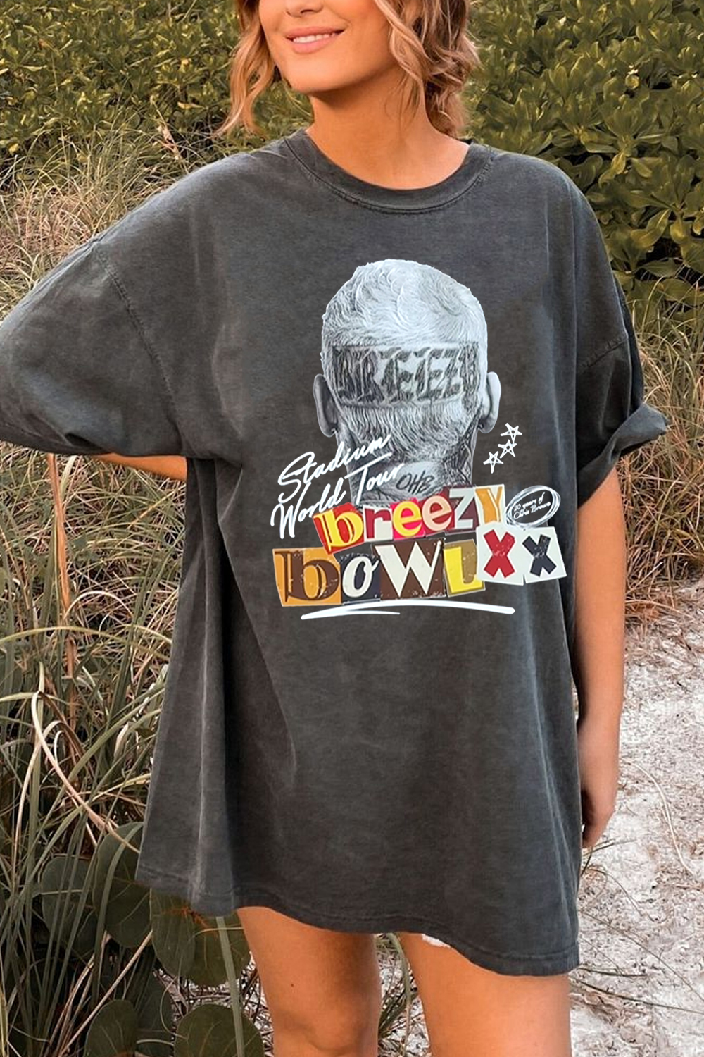 Chrisbrown 2025 tour personalized print T-shirt For Women