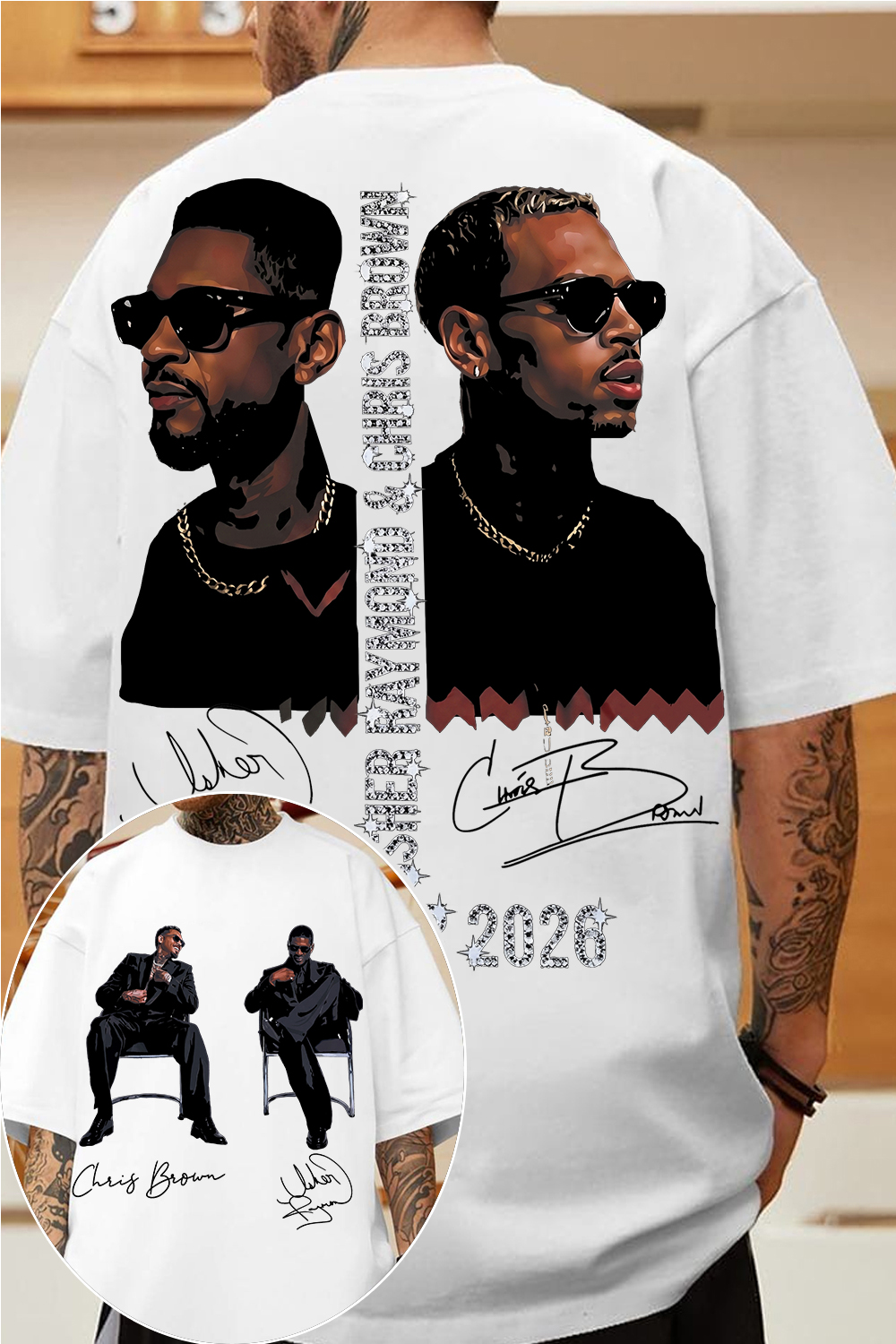 CB & Usher Concert Tee