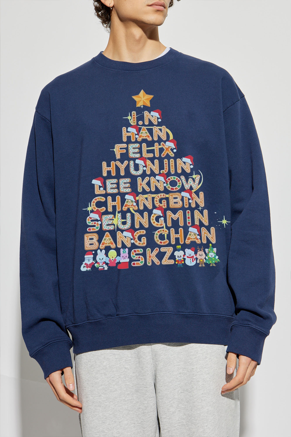 Straykids Fans Christmas Sweatshirt For Men