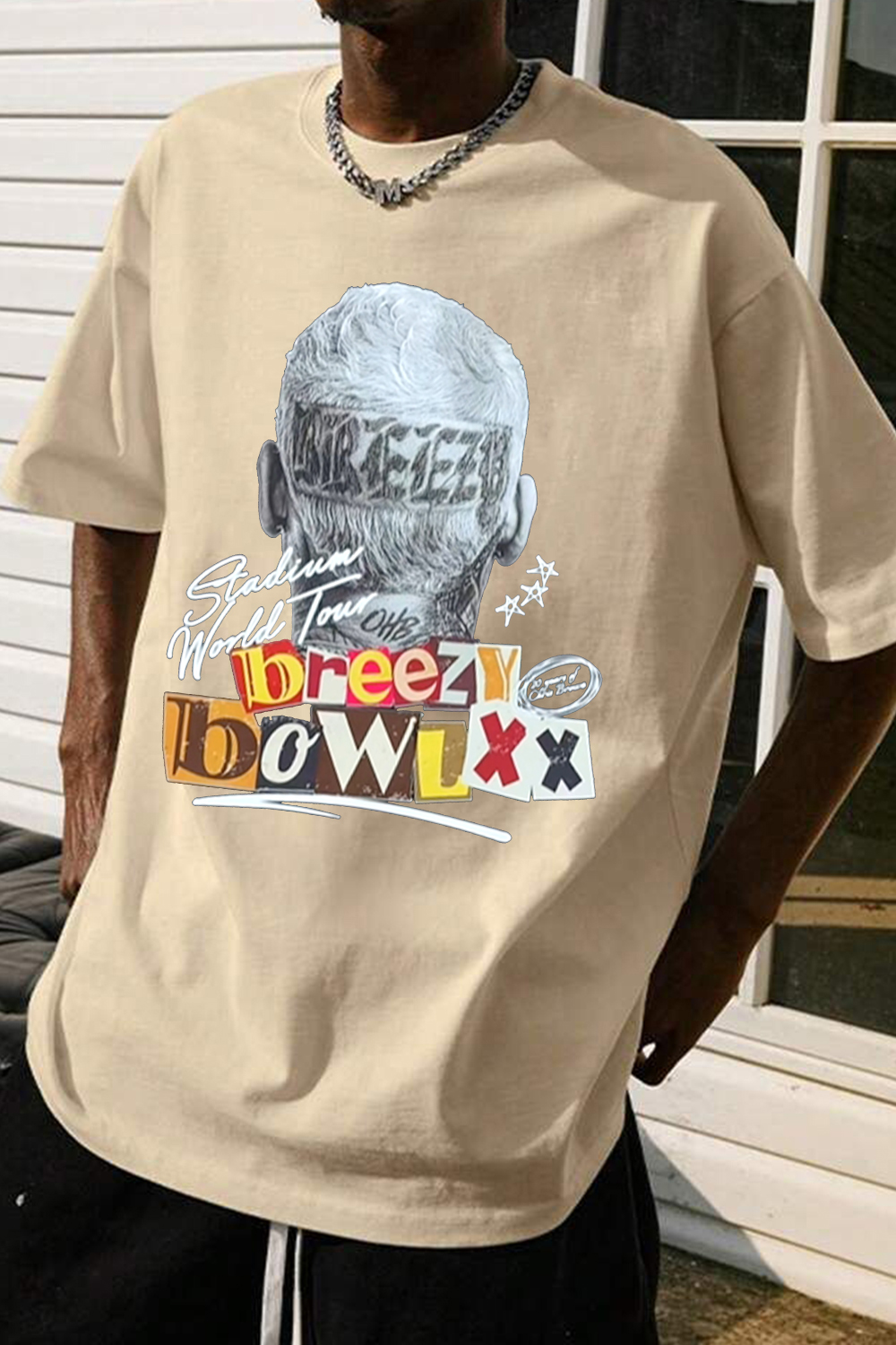 Chrisbrown 2025 tour personalized print T-shirt