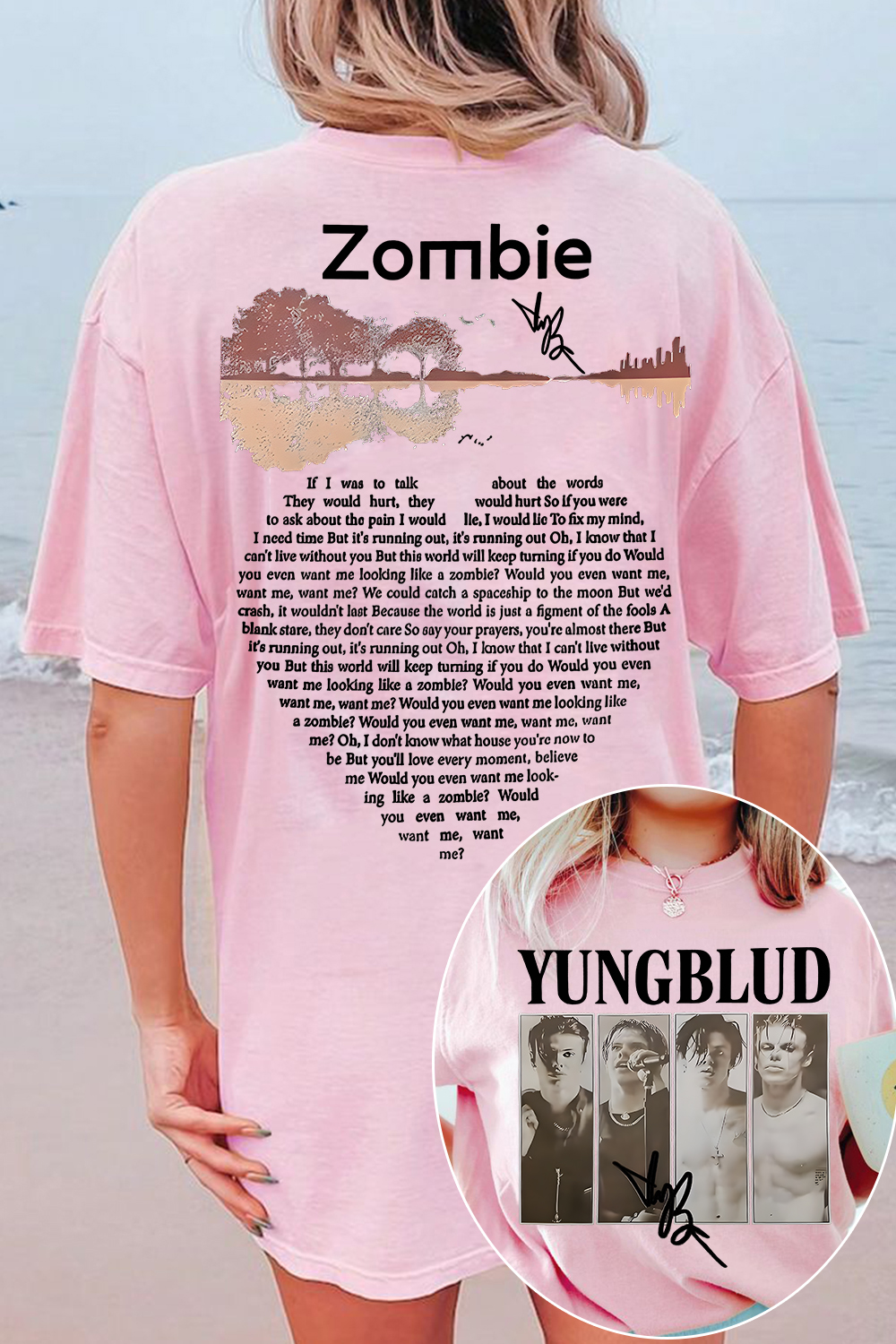 YungBlud Zombie Lyrics Shirt ❤️