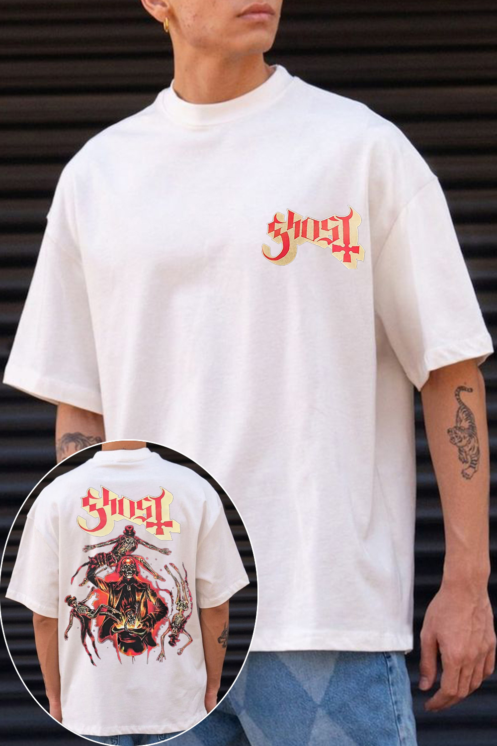 GHOST 2-side printed T-shirt