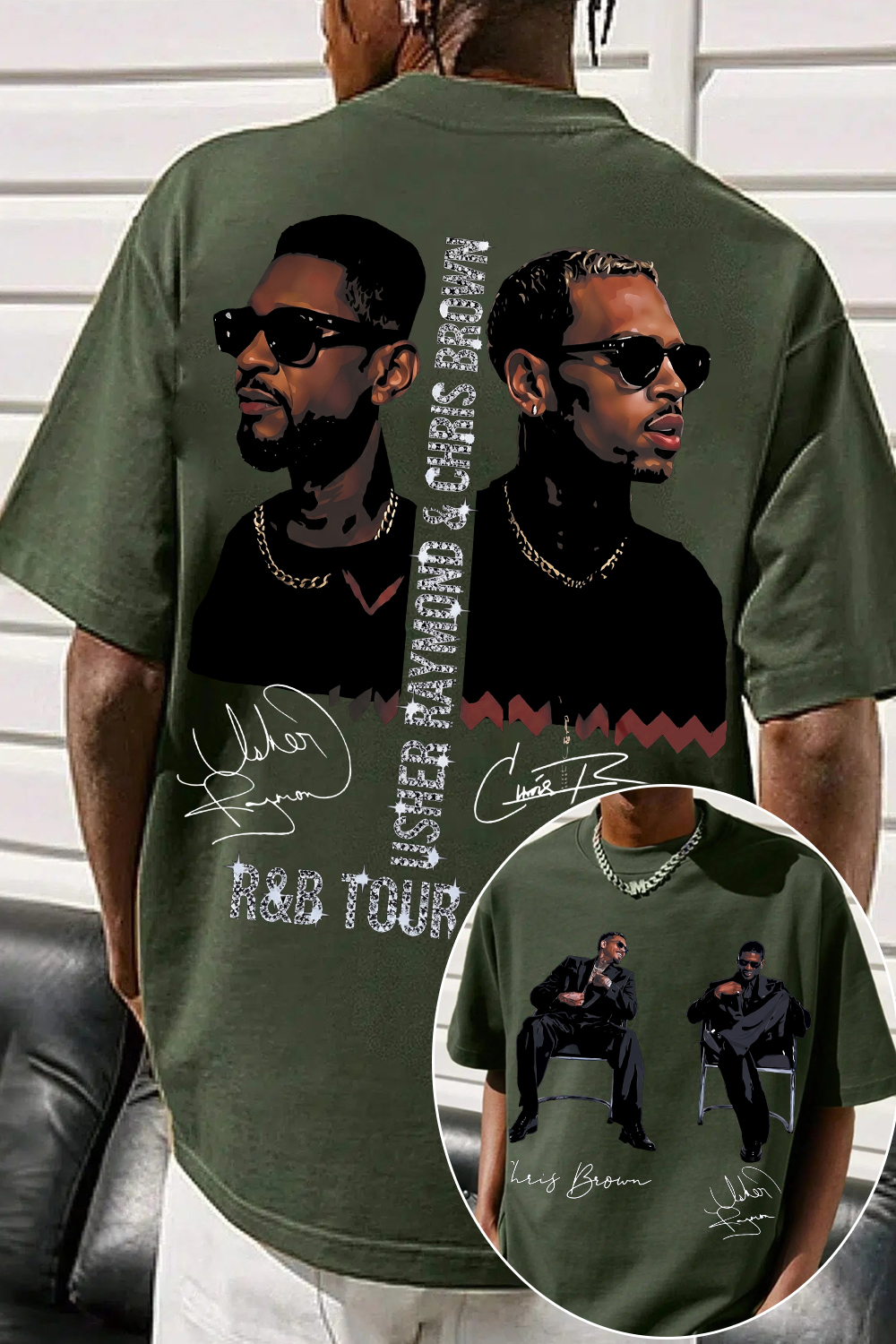 CB & Usher Concert Tee