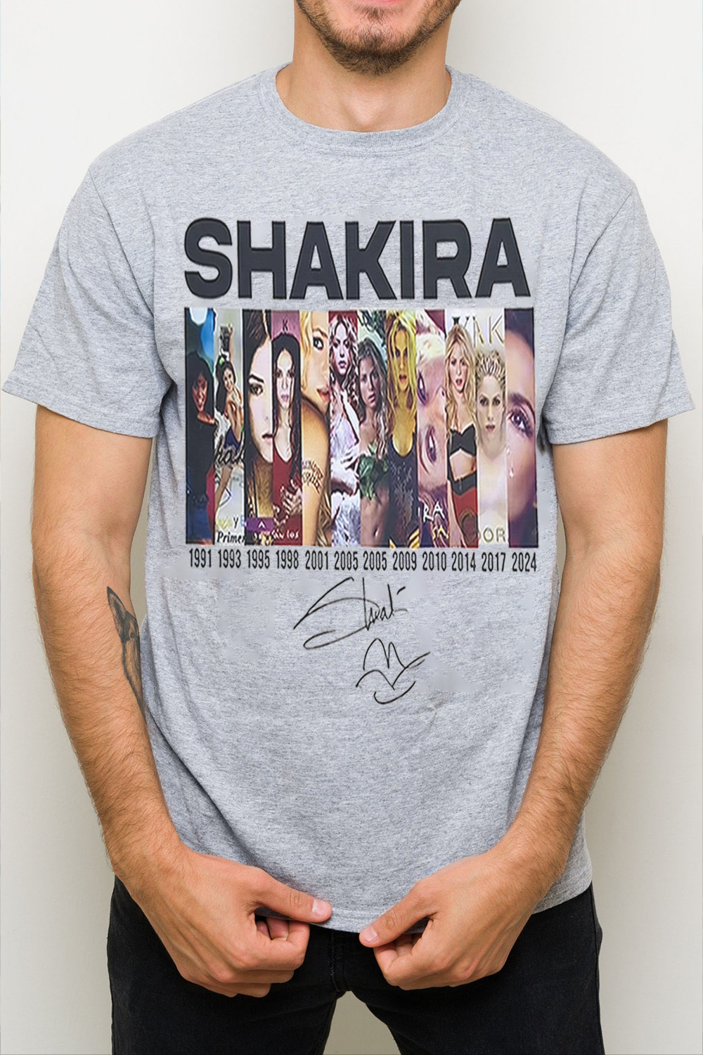 Shakira fans T-shirt For Men