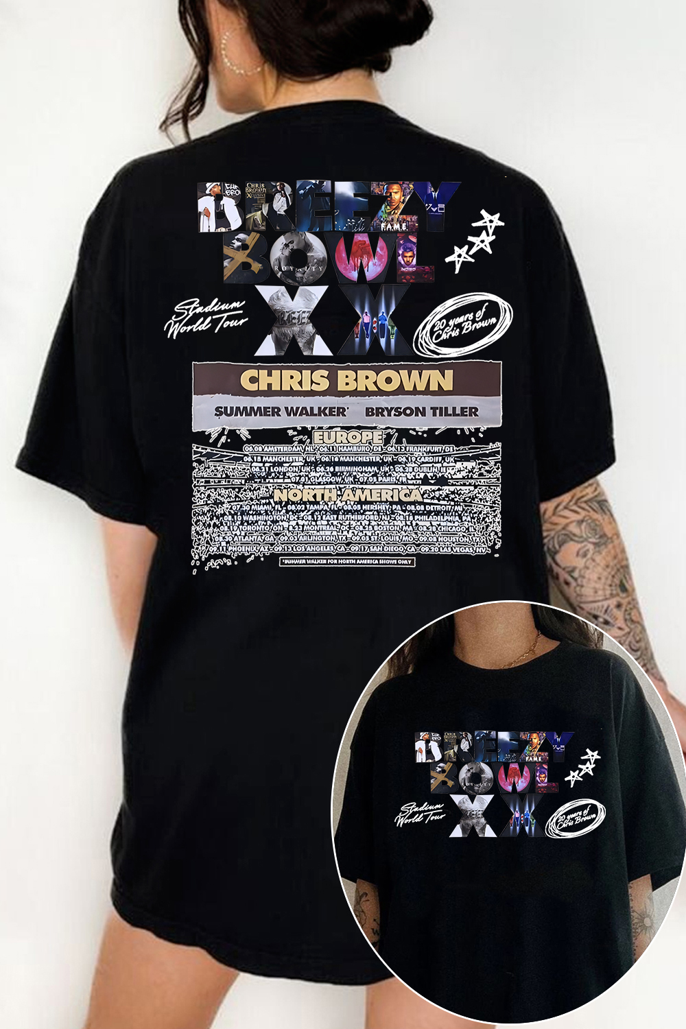 breezybowl double-sided printed T-shirt