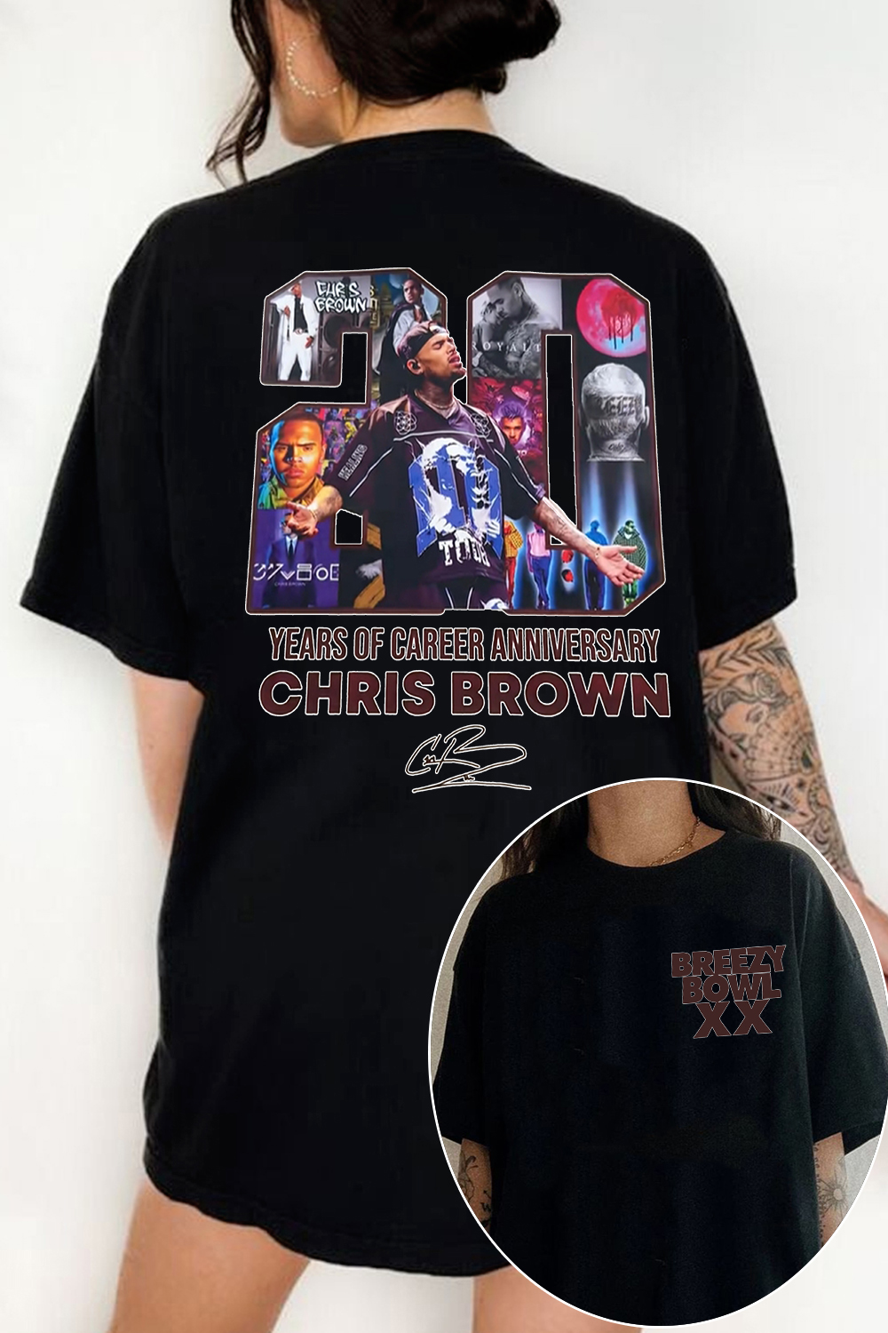 chrisbrown 2025 tour t-shirt