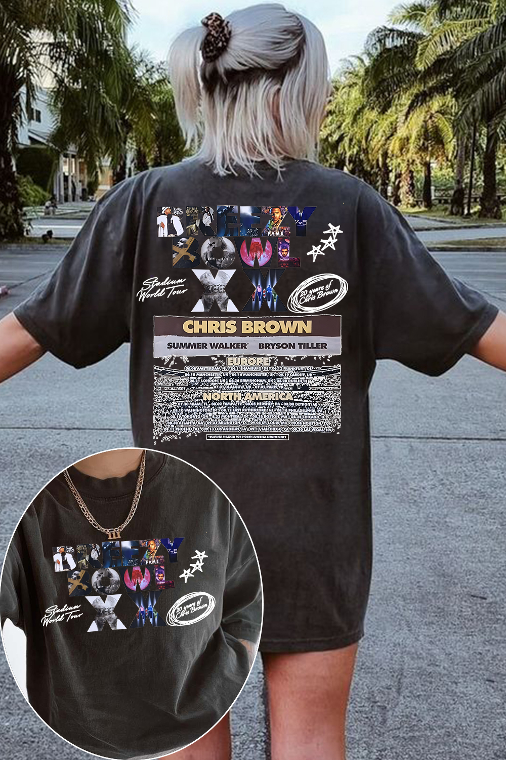 breezybowl double-sided printed T-shirt