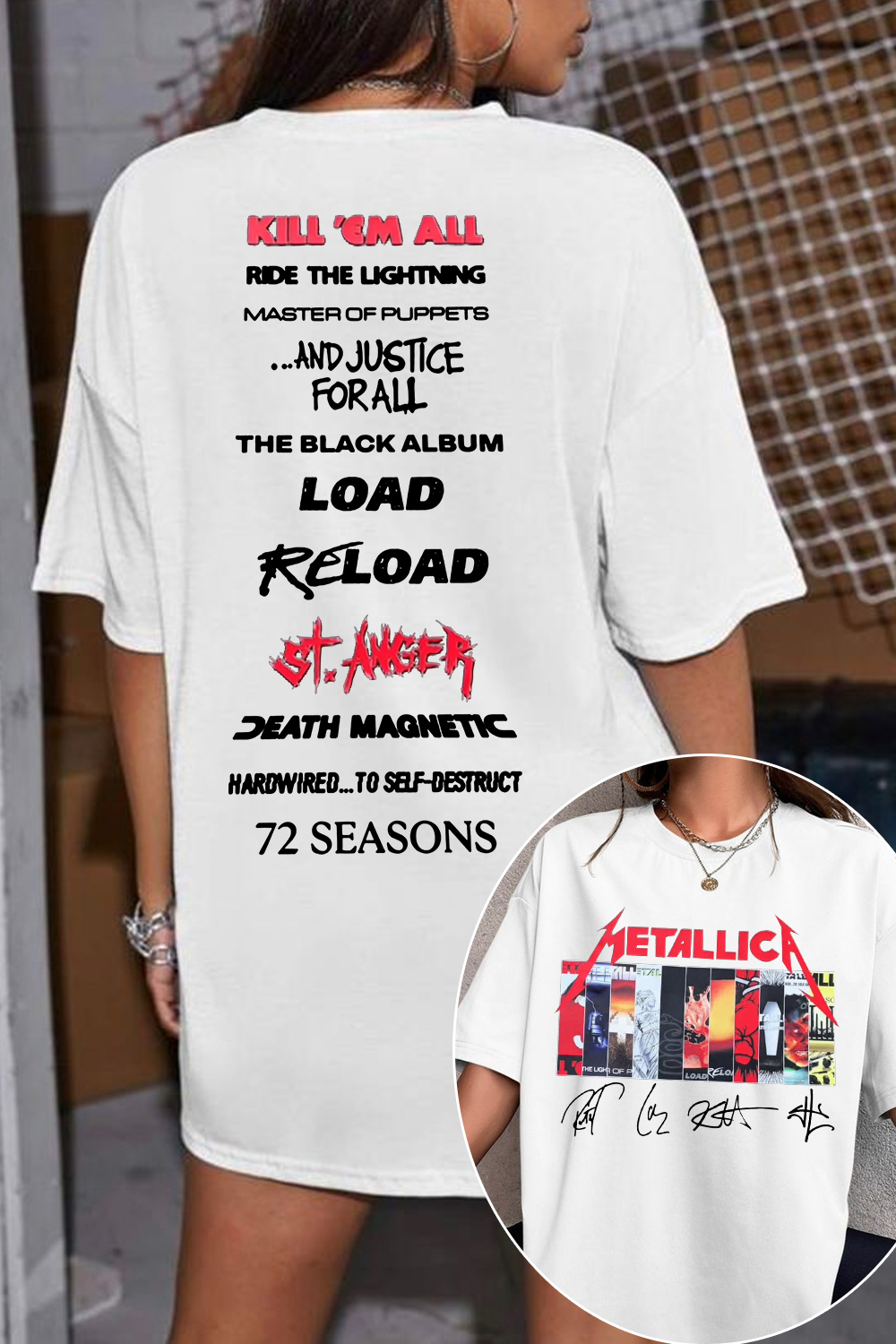 Metallica albums T-SHIRT