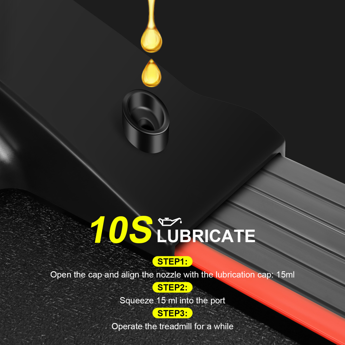 Simpfree Treadmill with 15-Level Auto Incline, 300LBS Electric Treadmill for Home Gym Cardio Training, 3.25HP Running Machine Home Exercise, Smart APP & Audio Speakers, LED(Black)