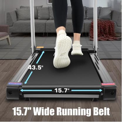  Home Treadmill--Treadmill with 10" HD TV Movie Touchscreen and 3D Virtual Sports Scene, Folding Treadmill with WiFi Connection, Speaker, Wide Belt, Youtube（Silver）