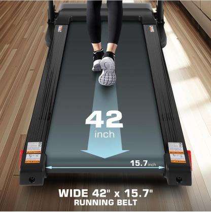  Treadmill with Removable Desk - 300Lbs Weight Capacity, 2.5 HP Portable Folding Treadmill for Home, Running Machine with Incline