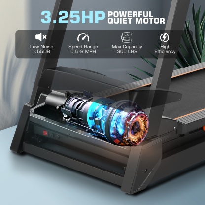 Simpfree Strong 3.25HP Treadmill with Auto Incline & Smart App,Bluetooth Speaker, Large LED Display & Fan for Home Office Walking Running Exercise Machine