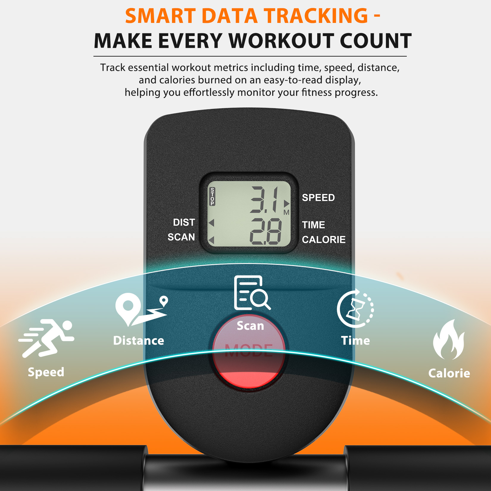 Manual Treadmill with 18% Fixed Incline, Foldable Non Electric Treadmill with Dual Flywheel System, 300LBS Capacity, LCD Monitor, Compact Foldable Design for Home Indoor Walking Jogging