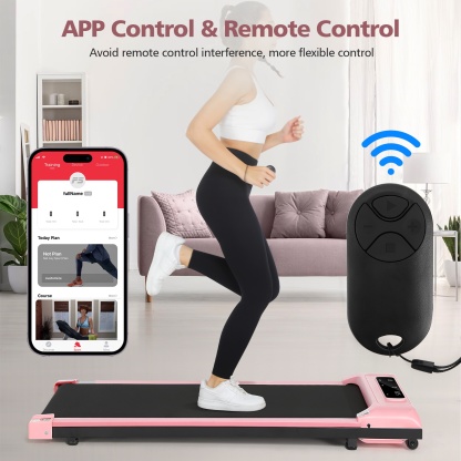 2.5HP Walking Pad Treadmill for Home,Smart App,Remote Control, LCD Display, Protable Space-Saving Treadmill for Jogging Walking Running with 300 lbs Weight Capacity