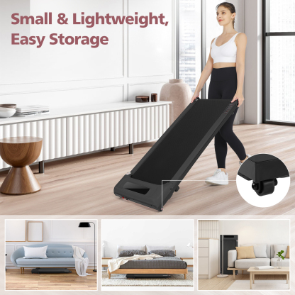 2.5HP Walking Pad Treadmill for Home,Smart App,Remote Control, LCD Display, Protable Space-Saving Treadmill for Jogging Walking Running with 300 lbs Weight Capacity