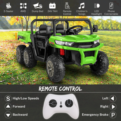 Hikole 24V Ride On Dump Truck