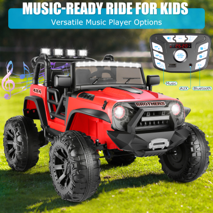 Hikole 24V 2 Seater Ride on Car Truck