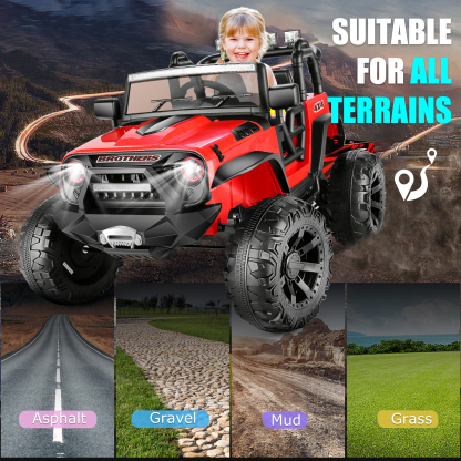 Hikole 24V 2 Seater Ride on Car Truck