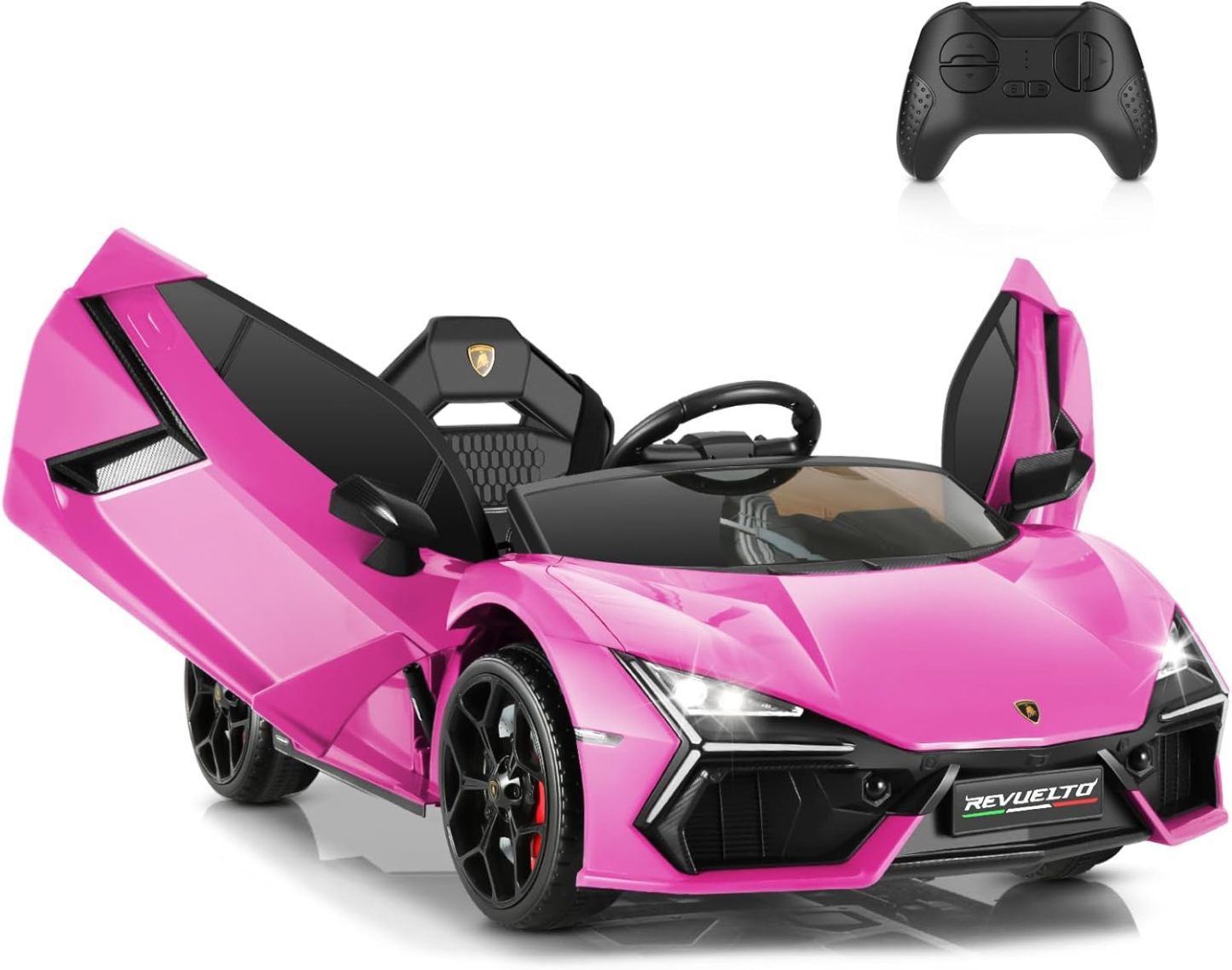 Hikole 12V Kids Lamborghini Electric Car, with Parent Remote, Battery 