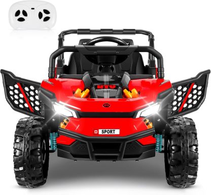 Hikole 2 Seater Electric Car for Kids, 12 Volt Ride on Car Truck for Boys & Girls with Parent Remote