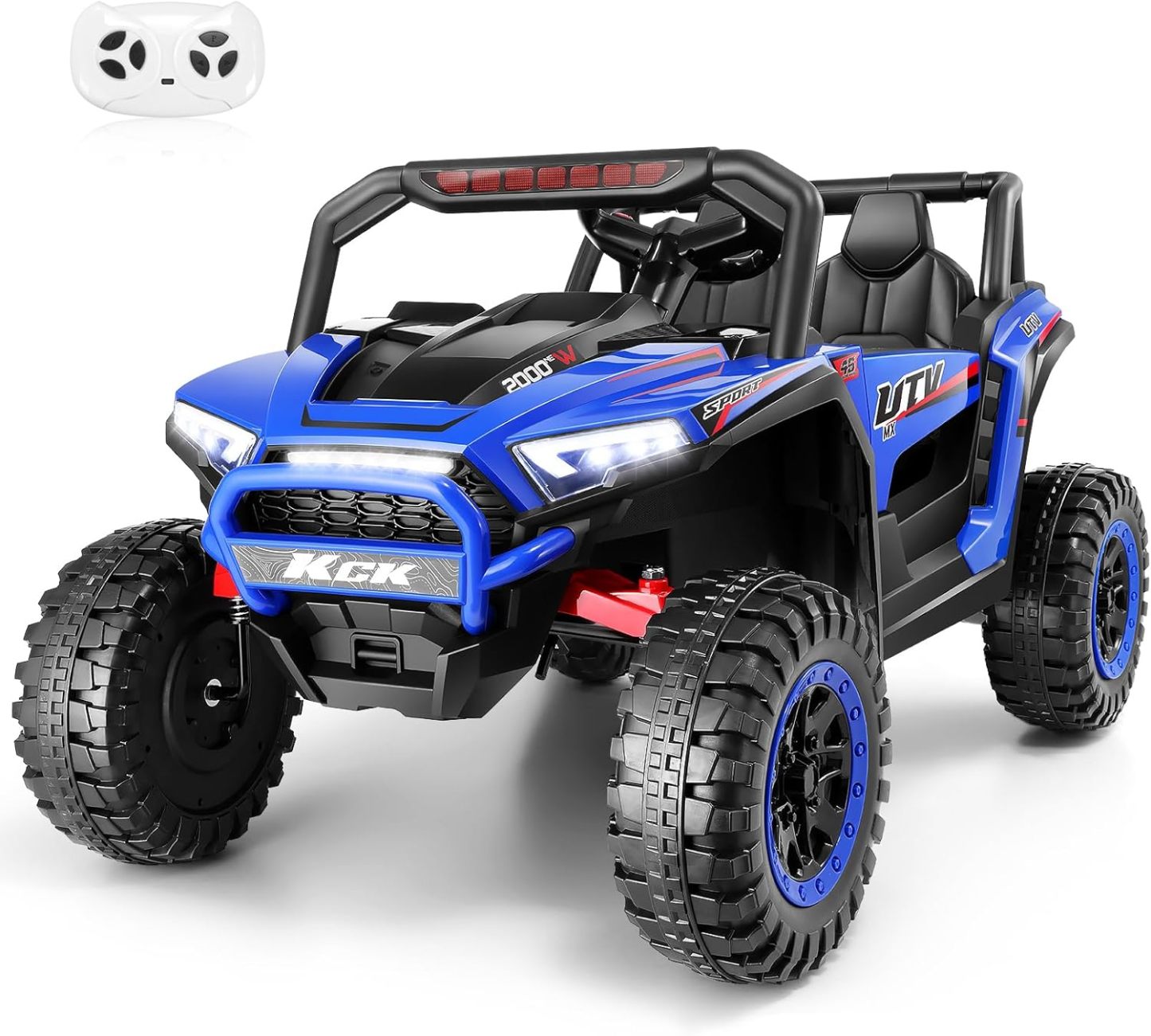 Hikole 24V Ride on Toys for Big Kids, 2 Seater UTV Electric Car with Remote Control