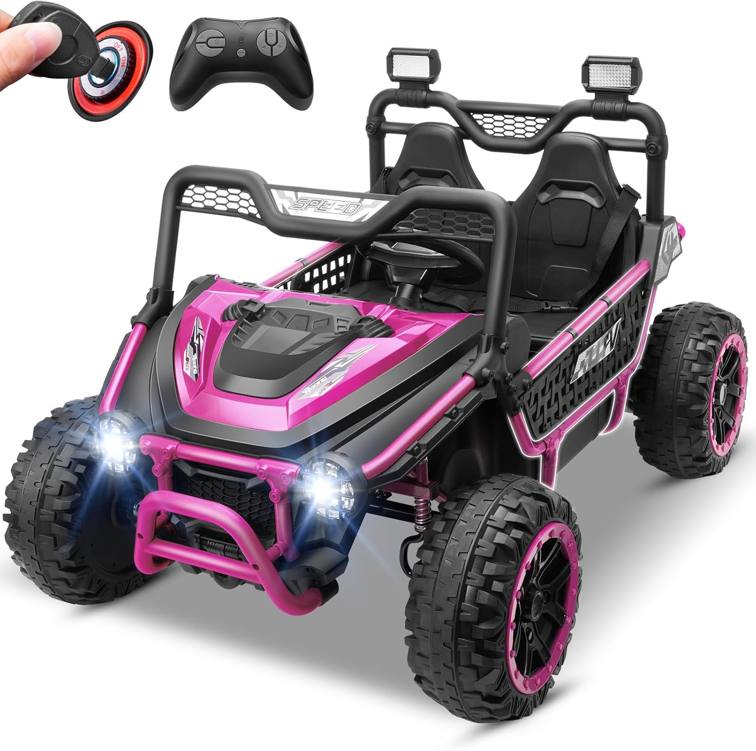 Hikole 2 Seater 24V Ride On Toys for Big Kids,XL 22