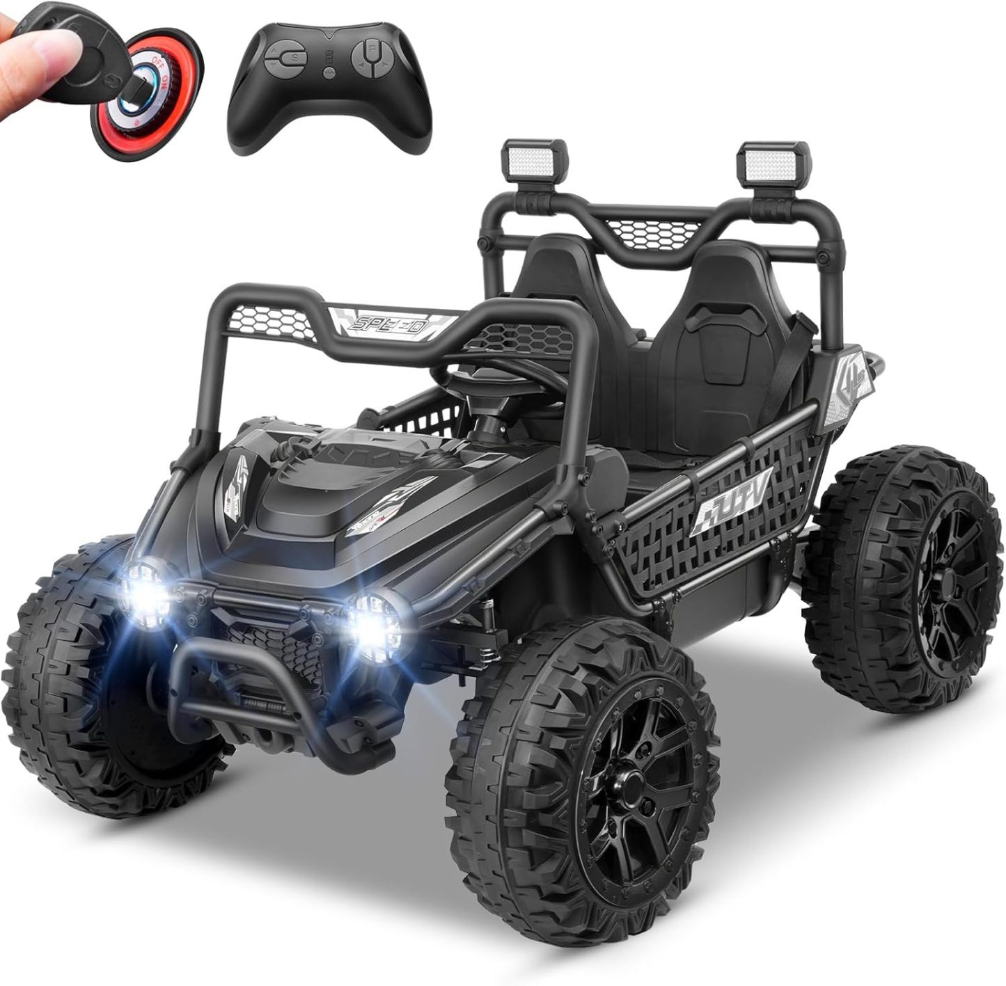 Hikole 2 Seater 24V Ride On Toys for Big Kids,XL 22
