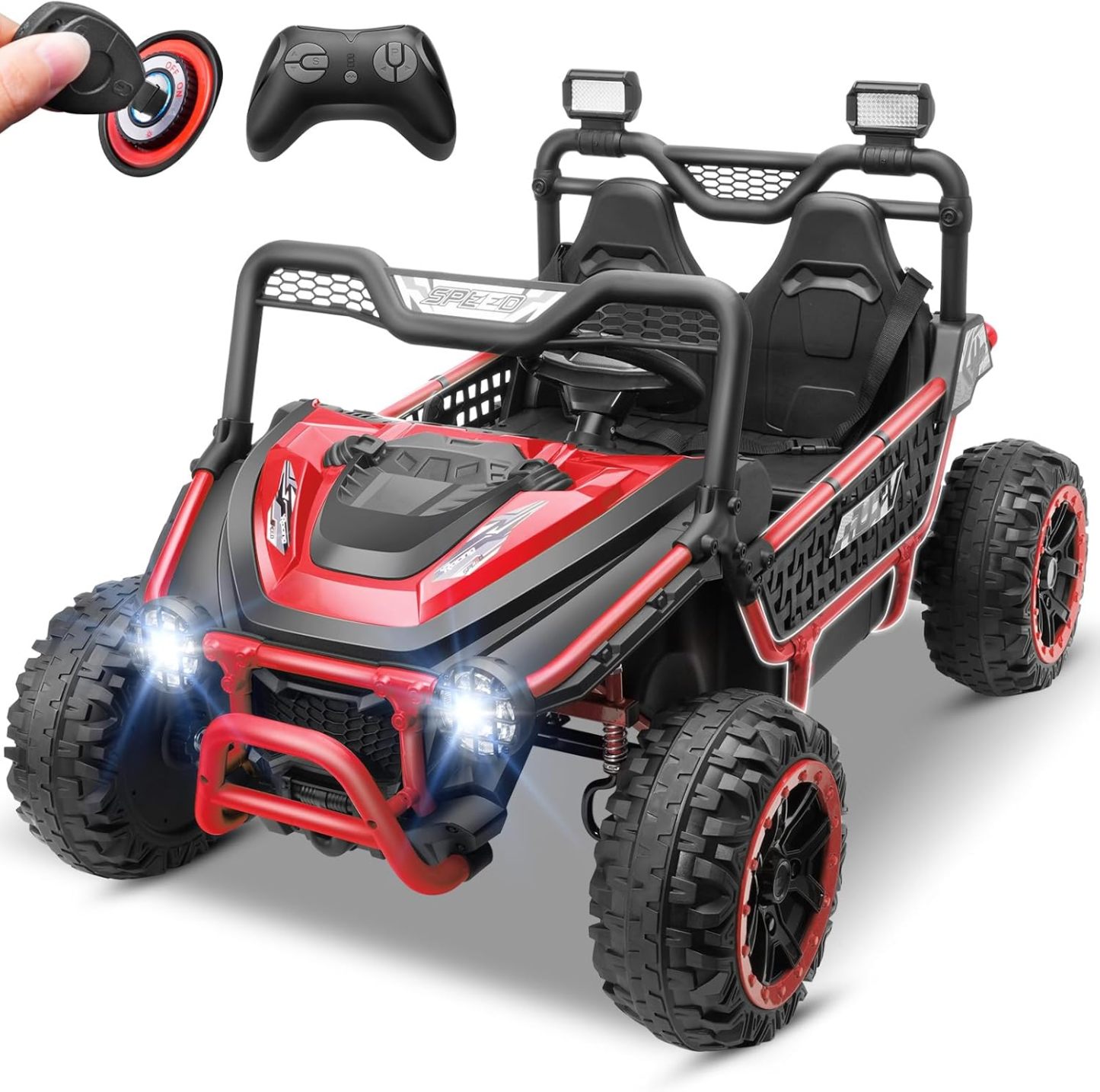 Hikole 2 Seater 24V Ride On Toys for Big Kids