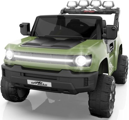 Hikole 2 Seater 24V Ride on Toys for Kids, Power Wheels with Remote Control