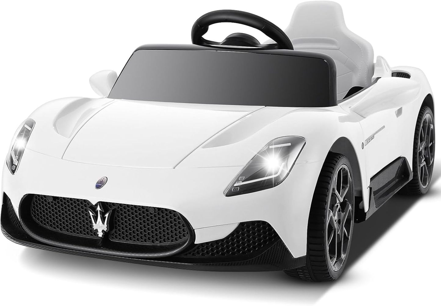 Hikole 12V Kids Ride on Car, Battery Powered Electric Car for Boy Girl-Hikole