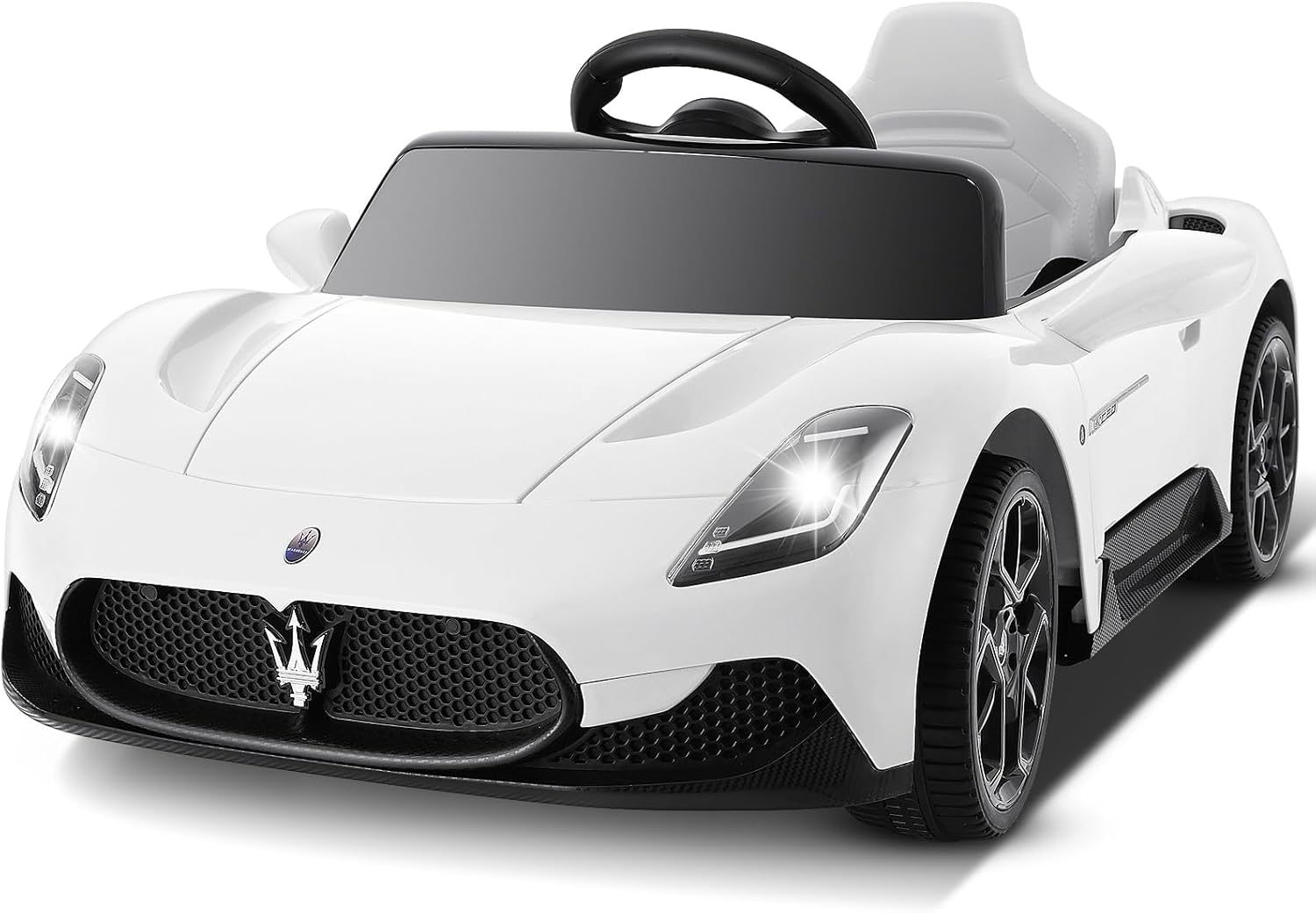 Hikole 12V Kids Ride on Car, Battery Powered Electric Car for Boy Girl-Hikole