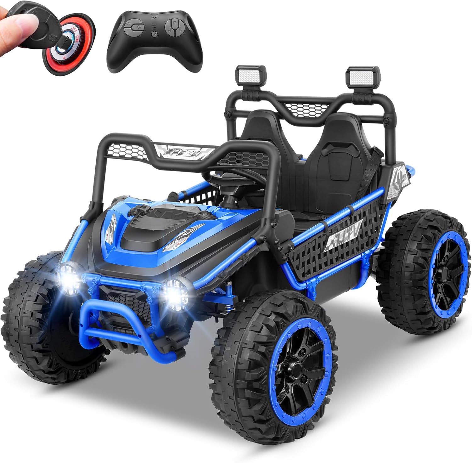 Hikole 2 Seater 24V Ride On Toys for Big Kids,XL 22