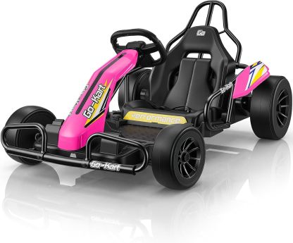 Hikole 24V Electric Drift Go Kart for Kids Ages 6-12-14