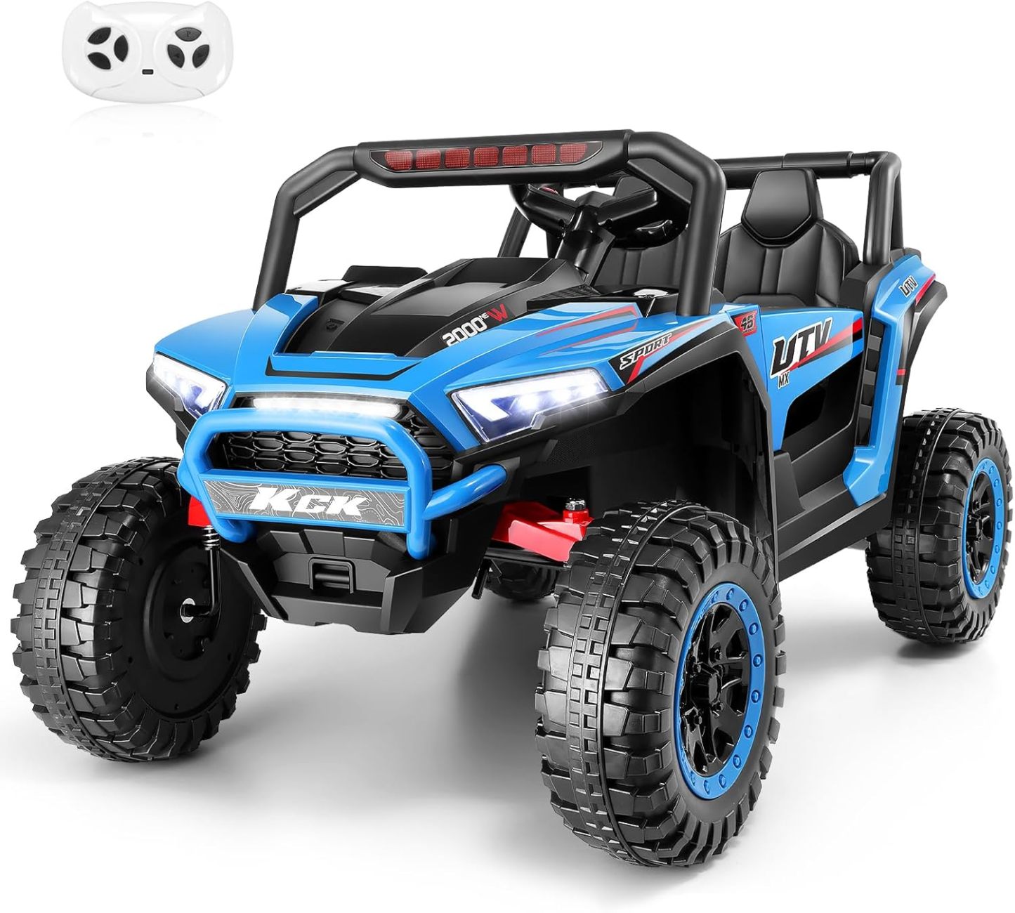 Hikole 24V Ride on Toys for Big Kids, 2 Seater UTV Electric Car with Remote Control
