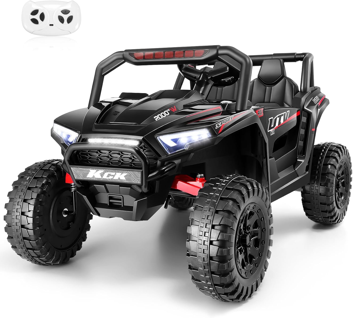 Hikole 24V Ride on Toys for Big Kids, 2 Seater UTV Electric Car with Remote Control